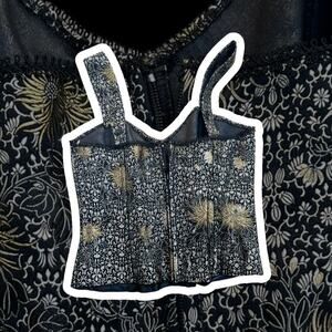 Vintage corseted top